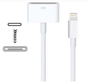ADAPTADOR IPHONE 5 A 30 PIN SIN CABLE