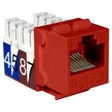 TOMA RJ45 P/PLACA ROJO NKJ-5503 90 QUEST