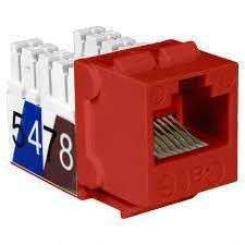 TOMA RJ45 P/PLACA CAT6 NKJ-6503 ROJO QUEST