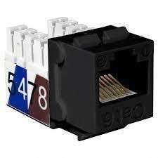 TOMA RJ45 P/PLACA CAT6 NKJ-6501 NEGRO QUEST
