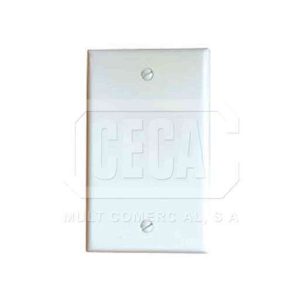 PLACA PARED 2 TOMAS HORIZONTAL BLANCA NFP-6208