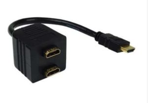 SPLITTER HDMI 2 VIAS 1M/2H CON CABLE HDCBL-0102 NIPPONAMERCA