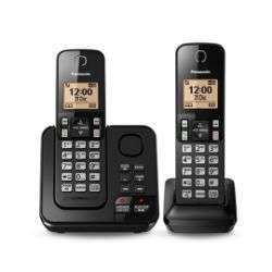 TEL. INAL. PANASONIC KX-TGC362LAB 2 BASES C/CONTESTADORA NEGRO
