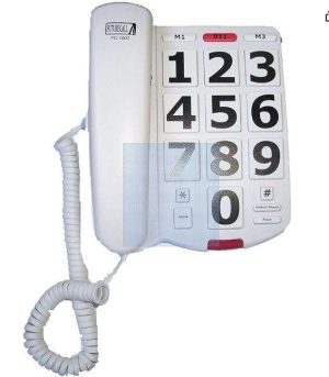 TELEFONO ALAMBRICO DE BOTONES GRANDES FC-1507
