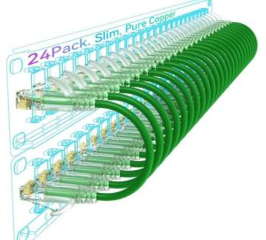 CABLES DE CONEXIÓN RJ45 CAT6A SOKQOVT SLIM 30CM