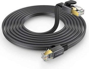 CABLE RJ45 CAT8 SHENGWEI 7.5M DE NYLON TRENZADO #B097MW1MM8