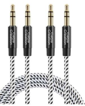 CABLE DE AUDIO 3.5 M/M CABLECREATION TRENZADO