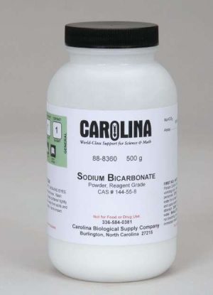 BICARBONATO DE SODIO, GRADO REACTIVO 500G. #888360 CAROLINA BIOLOGICAL.