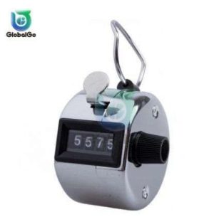 CONTADOR MANUAL 4 DIGITOS PLASTICO PLATEADO GLOBAL GO