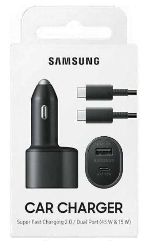 CARGADOR C/CABLE PARA CARRO SAMSUNG 45W