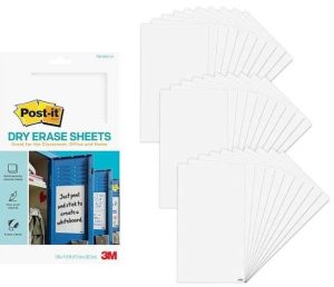 HOJAS BORRADO EN SECO POST-IT 7X11.33" PAQ. 30 UDS DEFSHEETS-30PK