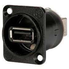 TOMA USB A/B PANEL NAUSB-W-B #092-279 NEUTRIK