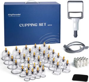 JUEGO DE TERAPIA DE VENTOSAS DE 32 TAZAS KINGPAVONINI #B0BCG1F16P