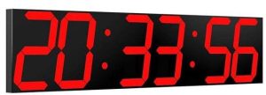 RELOJ PARED DIGITAL 27 PULG. LED ROJO CHKOSDA B08SWWVZ39