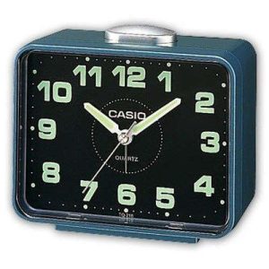 RELOJ DESPERTADOR CASIO TQ-218-1 NEGRO