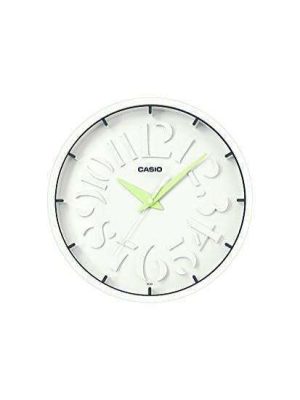 RELOJ PARED CASIO IQ-64-3 BLANCO AGUJA VERDE