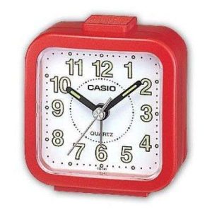 RELOJ DESPERTADOR CASIO TQ-142-4 ROJO