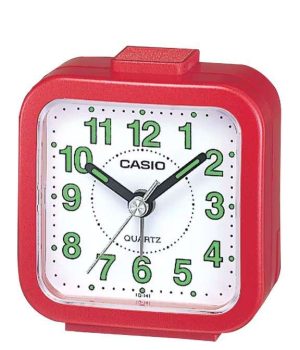 RELOJ DESPERTADOR CASIO TQ-141-4 ROJO