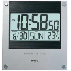 RELOJ PARED CASIO ID-11-1 GRIS/NEGRO