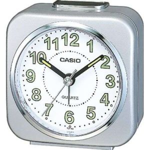 RELOJ DESPERTADOR CASIO TQ-143S-8 PLATEADO
