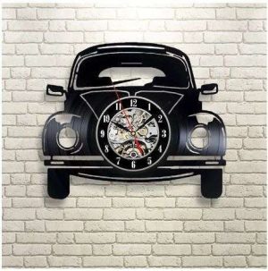 RELOJ PARED ESTILO CARRO 3D CON LUZ