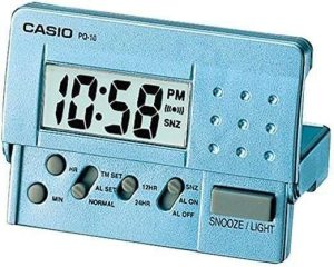RELOJ DESPERTADOR CASIO PQ-10D-2 AZUL