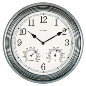 RELOJ PARED ACURITE 00920A4 GRIS CON TEMP/HUMEDAD