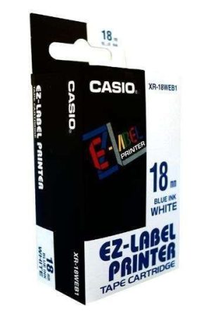 CINTA ETIQUETADORA XR-18-WEB CELESTE CASIO