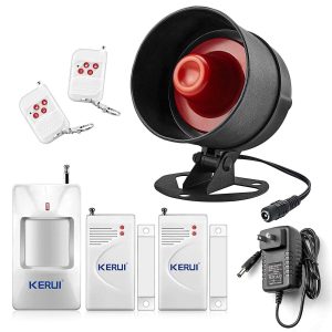 SISTEMA DE ALARMA INAL. WI-FI CON 2 CONTROL KERUI H01 4 SENSOR 1 SIRENA