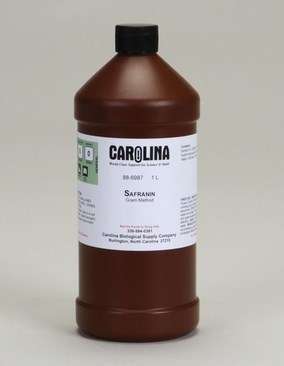 SAFRANINA O, ROJIZA, MÉTODO GRAM, GRADO DE LABORATORIO, 1L. #886987 CAROLINA BIOLOGICAL.