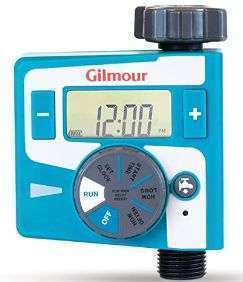 TIMER DE RIEGO DIGITAL GILMOUR TEMPORIZADOR ELECTRÓNICO DE AGUA DE SALIDA SIMPLE 80134-1001