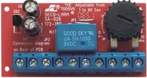 TIMER PROGRAMNABLE DE RETARDO DE 0- 60 SEGUNDOS EN MINIATURA DE BAJO VOLTAJE SECO-LARM SA-026Q