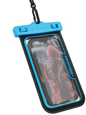 ESTUCHE IMPERMEABLE P/CELULAR SEAWAG_NEXTB2 NEGRO/AZUL 6.9"
