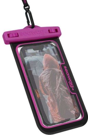 ESTUCHE IMPERMEABLE P/CELULAR SEAWAG_NEXTB6 NEGRO/MORADO 6.9"