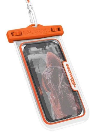 ESTUCHE IMPERMEABLE P/CELULAR SEAWAG_NEXTW5 BLANCO/NARANJA 6.9"