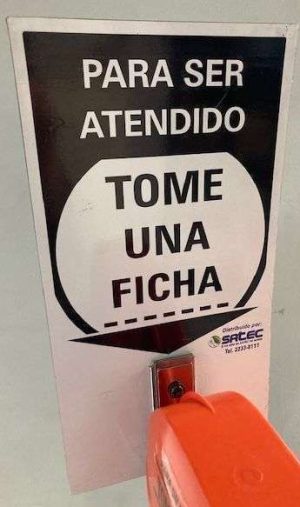 ROTULO TAKE A TAB ® ACRILICO