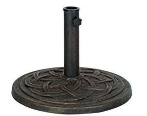 "BASE SOMBRILLA PLAYA HIERRO FUNDIDO, ACABADO POLVO BRONCE 18"", 22 LBS DC AMERICA"