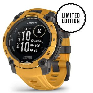 GPS INSTINCT 3 45MM SOLAR AMARILLO/GRIS #010-02934-02 GARMIN
