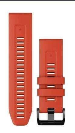 FAJA RELOJ QUICKFIT 26 P/ FENIX 5X/6X/7X ROJA # 010-13117-04 GARMIN