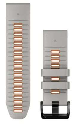 FAJA RELOJ QUICKFIT 26 P/ FENIX 5X/6X/7X BLANCA/NARANJA #010-13281-02 GARMIN