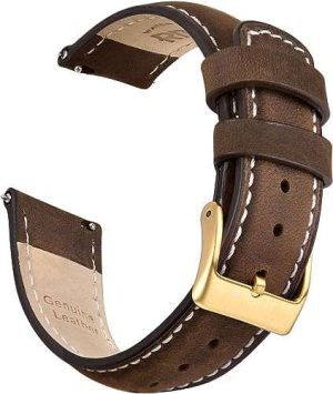 CORREA DE RELOJ DE CUERO DE LIBERACIÓN RÁPIDA, 18, 19, 20, 21, 22, 23, 24 MM RITCHE #B08S3QTXGG