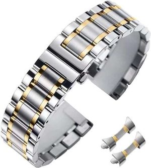 CORREA DE RELOJ DE ACERO INOXIDABLE 16MM 18MM 19MM 21MM 20MM 22MM 24MM #B0BV6ZQV7N NIZIRUOUP