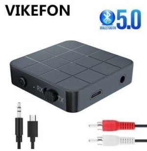 RECEPTOR/TRANSMISOR BLUETOOTH 5.0 CONECTOR 3.5MM STEREO C/CONECTOR USB VIKEFON