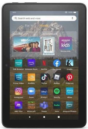 TABLET AMAZON FIRE 8 DE 32GB PANTALLA 8" NEGRO VER 2024