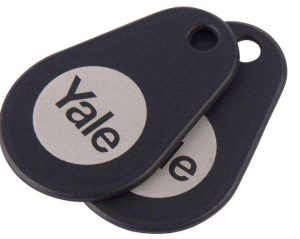 YALE P-YD-01-CON-RFIDT-BL - ETIQUETAS INTELIGENTES PARA CERRADURA DE PUERTA, COLOR NEGRO, 2 UNIDADES