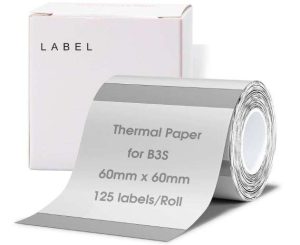 NIIMBOT ETIQUETAS, ETIQUETA ADHESIVA TÉRMICA DE 2.36 X 2.36 PULGADAS, IMPERMEABLE, A PRUEBA DE ACEIT