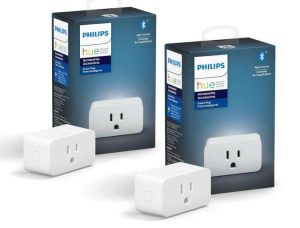 PHILIPS HUE ENCHUFE INTELIGENTE, BLANCO, PAQUETE DE 2, CONVIERTE CUALQUIER LUZ EN UNA LUZ INTELIGENT