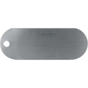 ETIQUETA ALUMINIO 2-3/4? X 1" DURA OVALADA PK100 # 79182