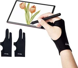 GUANTES DE DIBUJO DIGITAL TAMAÑO S WOOKOUDAI PACK DE 2