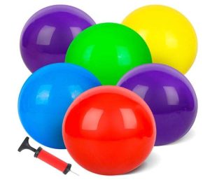PELOTAS DE GOMA MULTICOLOR AMOR PRESENT 8.5 PULGADAS